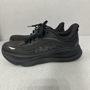 Men’s Hoka One One Bondi 9 Size 8.5 D Triple Black Sneakers - Different Insoles